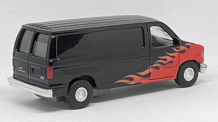 【新品】3台 596 1/64 フォード Eシリーズ E350 バン ブラック 1:64 *596 DIECAST* BLACK Ford E-Series E-350 Econoline